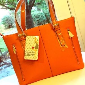 Concealed Carrie orange tote
